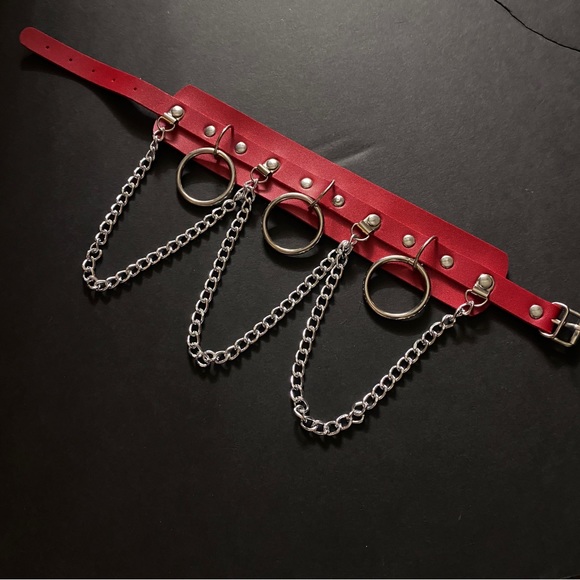 SOLD ‘BLOODLUST’ Goth Bondage Choker Necklace 🔪⛓️ - Picture 2 of 6